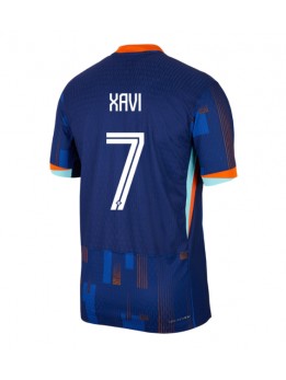 Billige Nederland Xavi Simons #7 Bortedrakt EM 2024 Kortermet